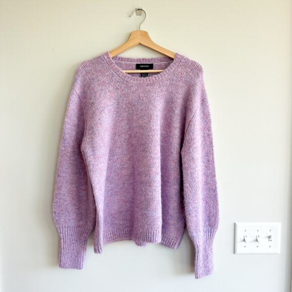 Karen Kane Majestic Magenta Crew Neck Long Sleeve Pullover Sweater Purple L NWT - Picture 1 of 6